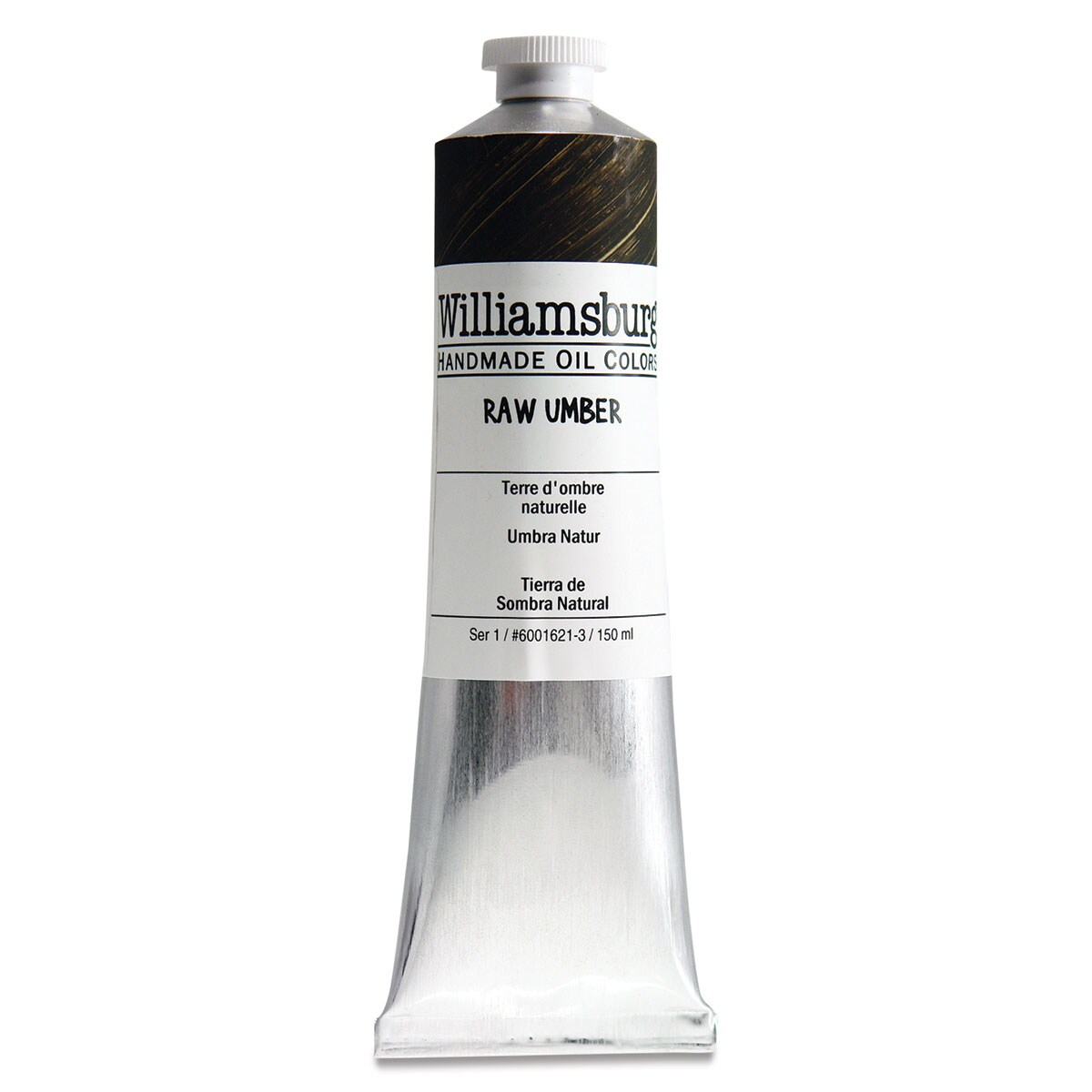 Williamsburg Handmade Oil Paint - Raw Umber, 150 ml tube