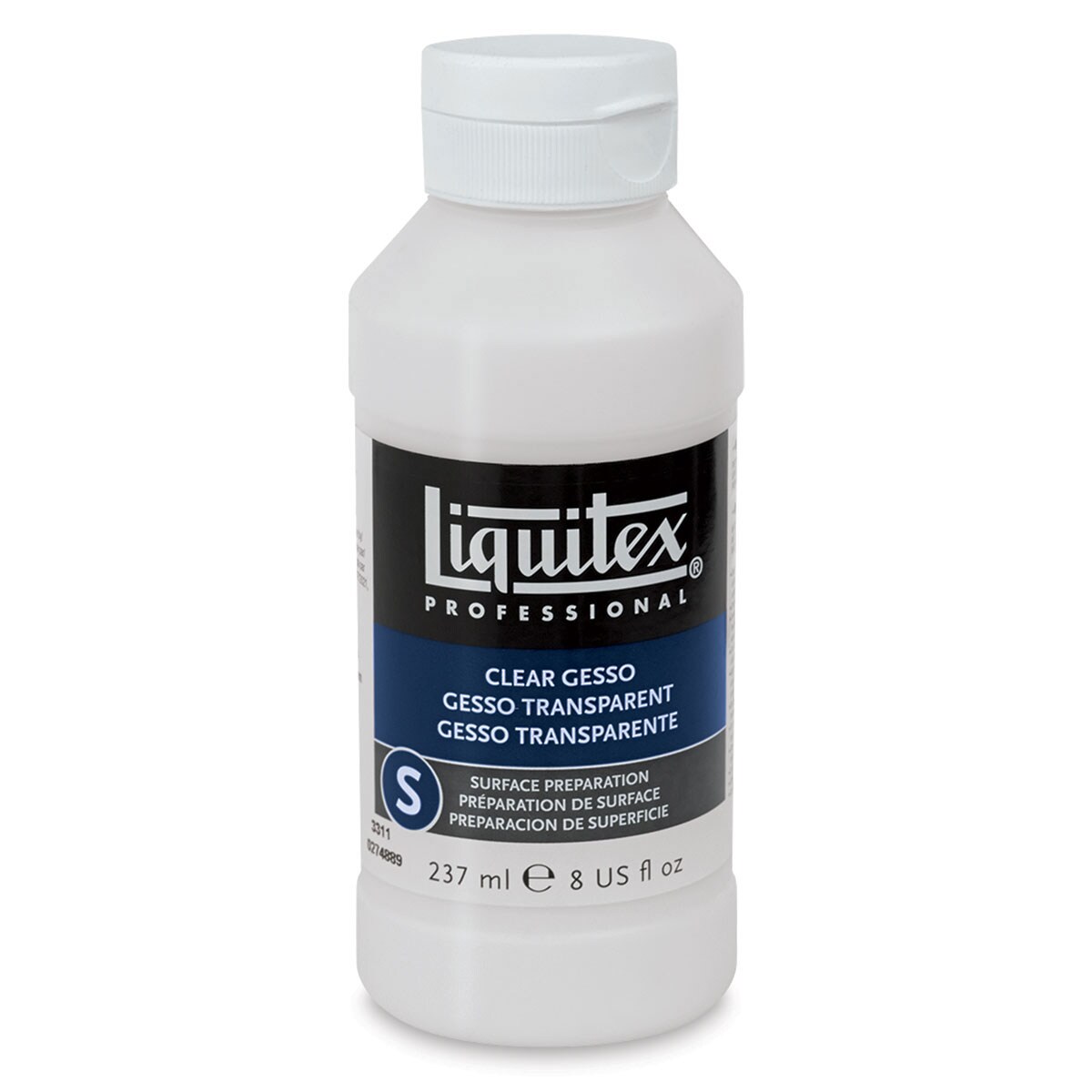 Liquitex Acrylic Gesso Surface Prep Mediums Clear 8 oz