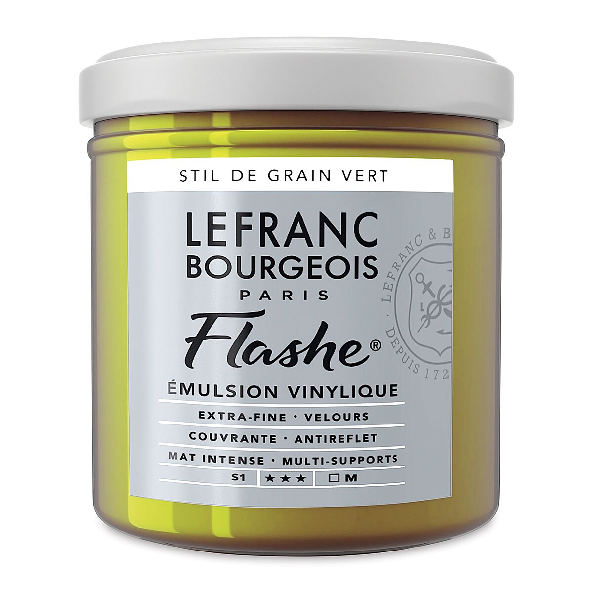 Lefranc &#x26; Bourgeois Flashe Vinyl Paint - Stil de Grain Green, 125 ml jar