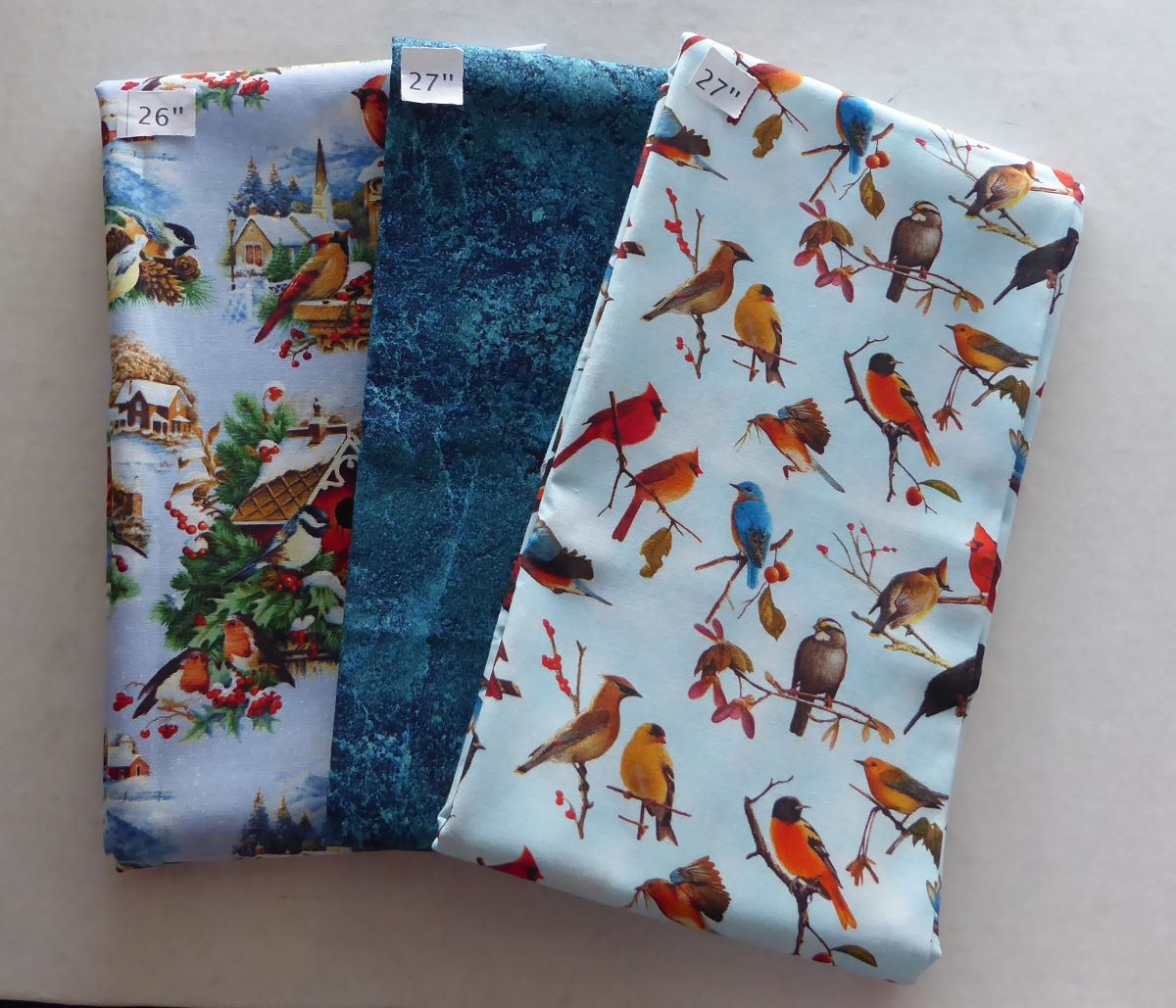 Birdhouses Birds and Blue Blender 2yds 8in Last the Best End of Bolt