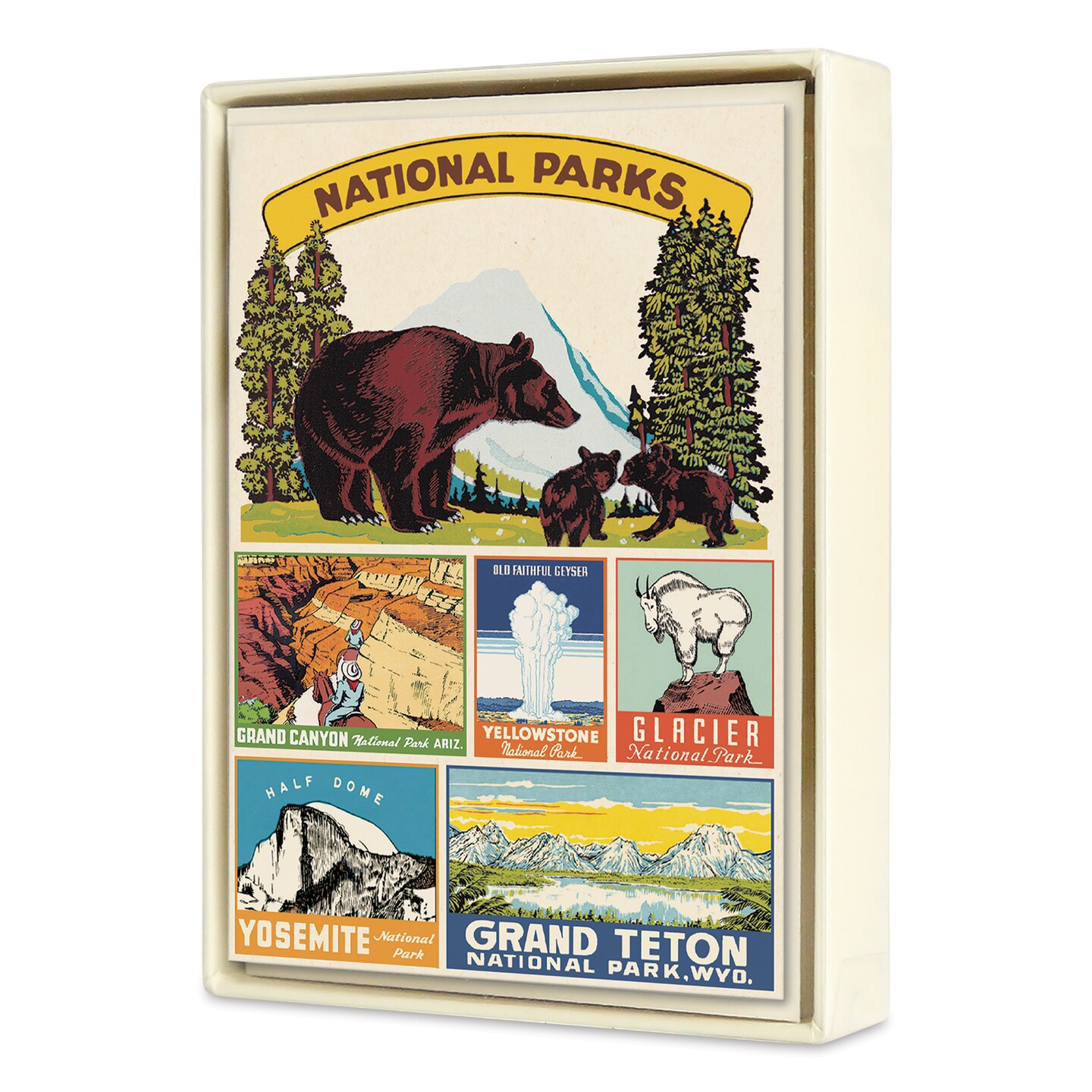Cavallini National Parks Boxed Note Cards and Envelopes - Set of 8