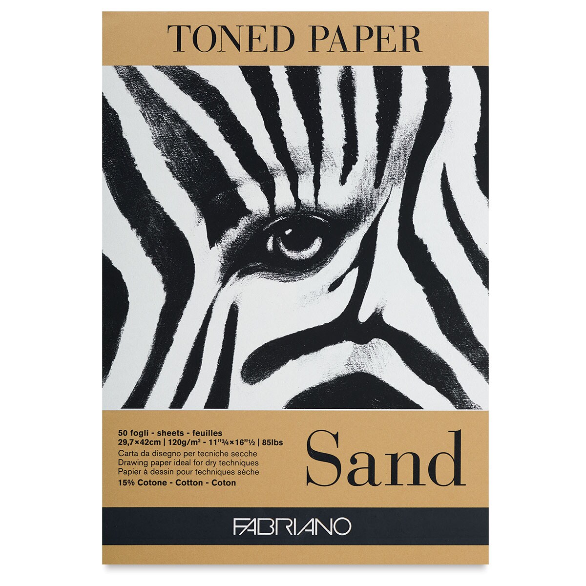Fabriano Toned Paper Pad - 11-3/4&#x22; x 16-1/2&#x22;, Sand
