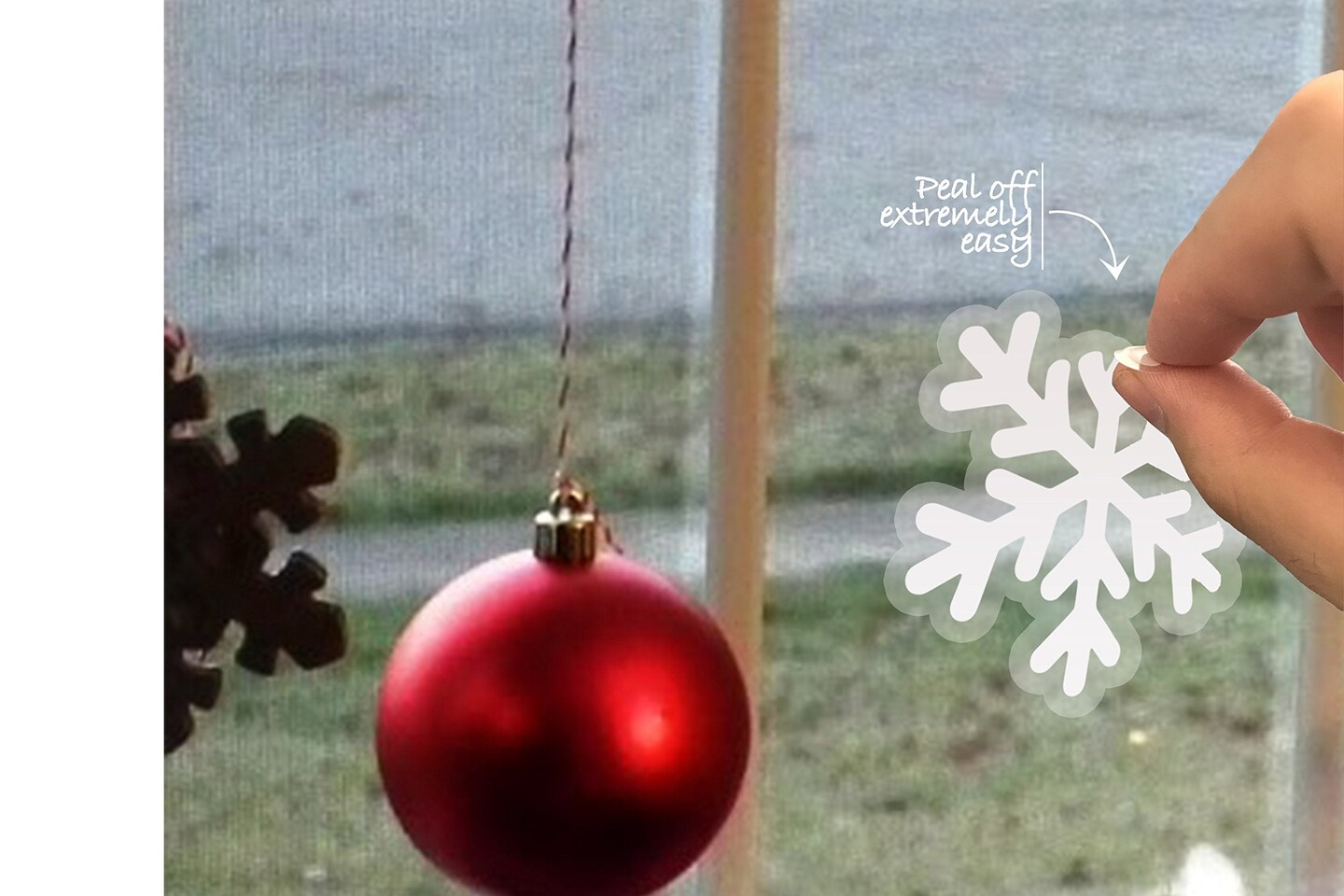 R N&#x27; D Christmas Snowflakes Window Clings- White Winter Snowflakes Sticker Decorations - 81 Stickers