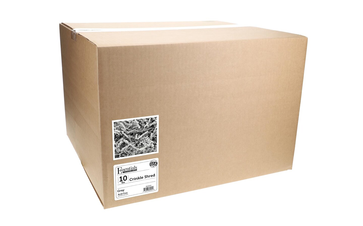 Essentials by Leisure Arts Crinkle Shred Box, Gray, 10lbs Shredded Paper Filler, Crinkle Cut Paper Shred Filler, Box Filler, Shredded Paper for Gift Box, Paper Crinkle Filler, Box Filling