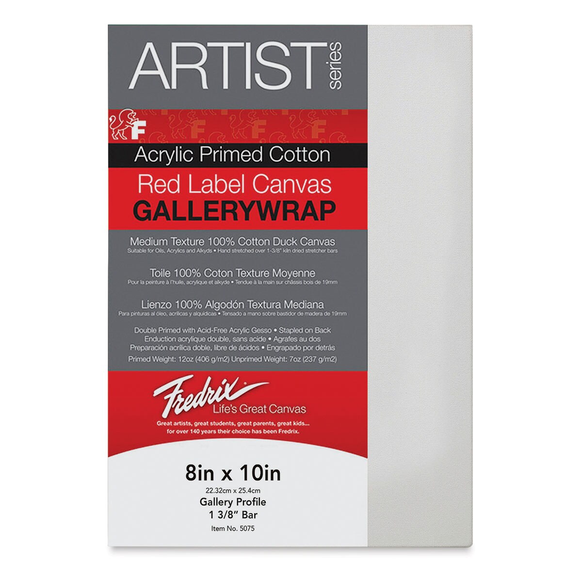 Fredrix Red Label Gallerywrap Stretched Canvas