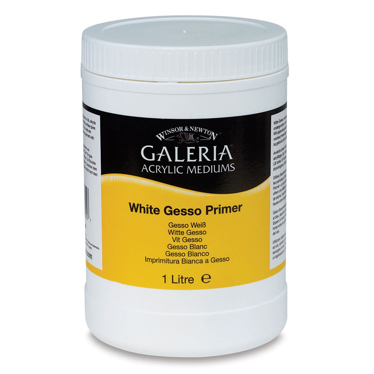 Winsor & Newton Galeria Acrylic Gesso Primer - White, 1 L Jar