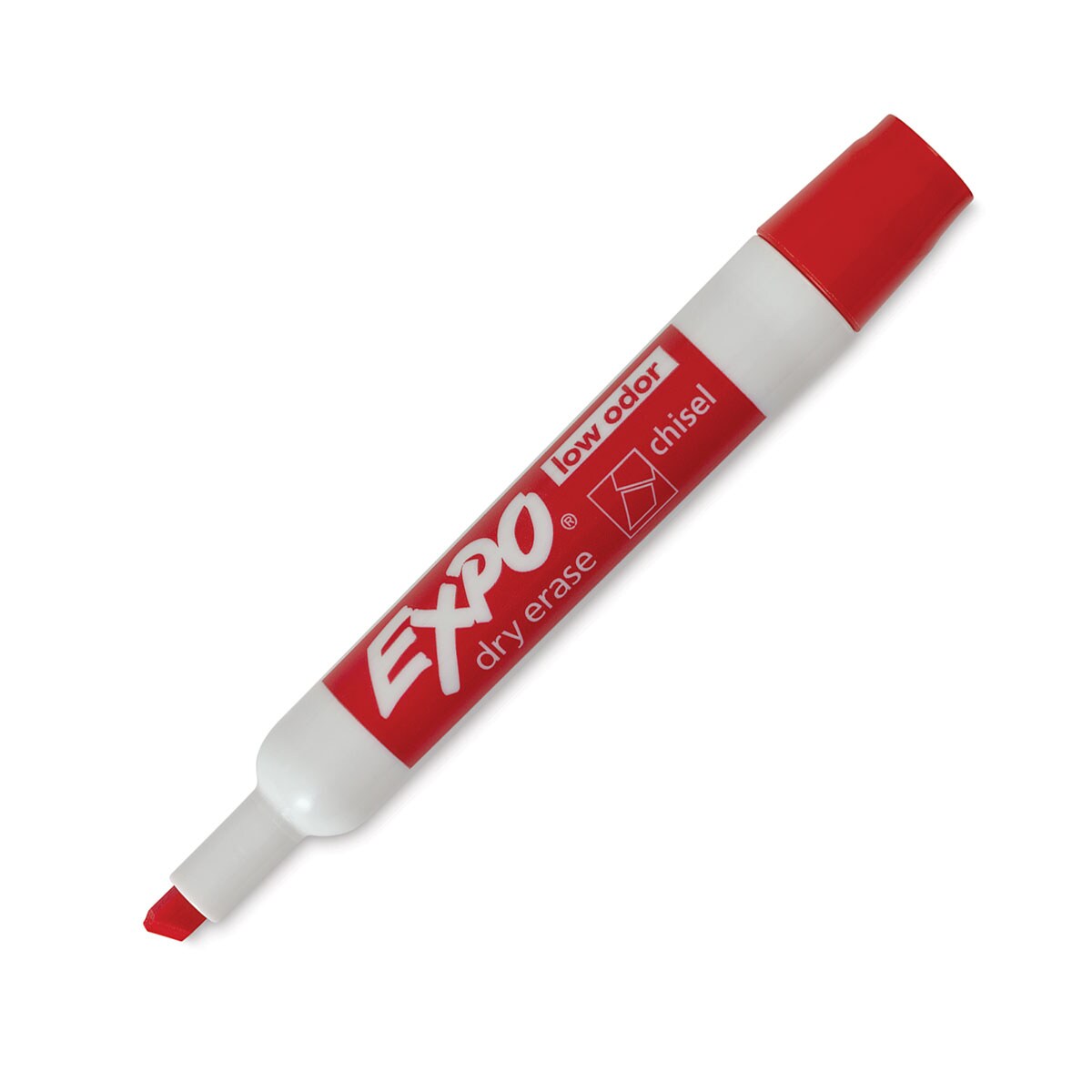Expo Dry Erase Low Odor Markers - Chisel Tip, Red