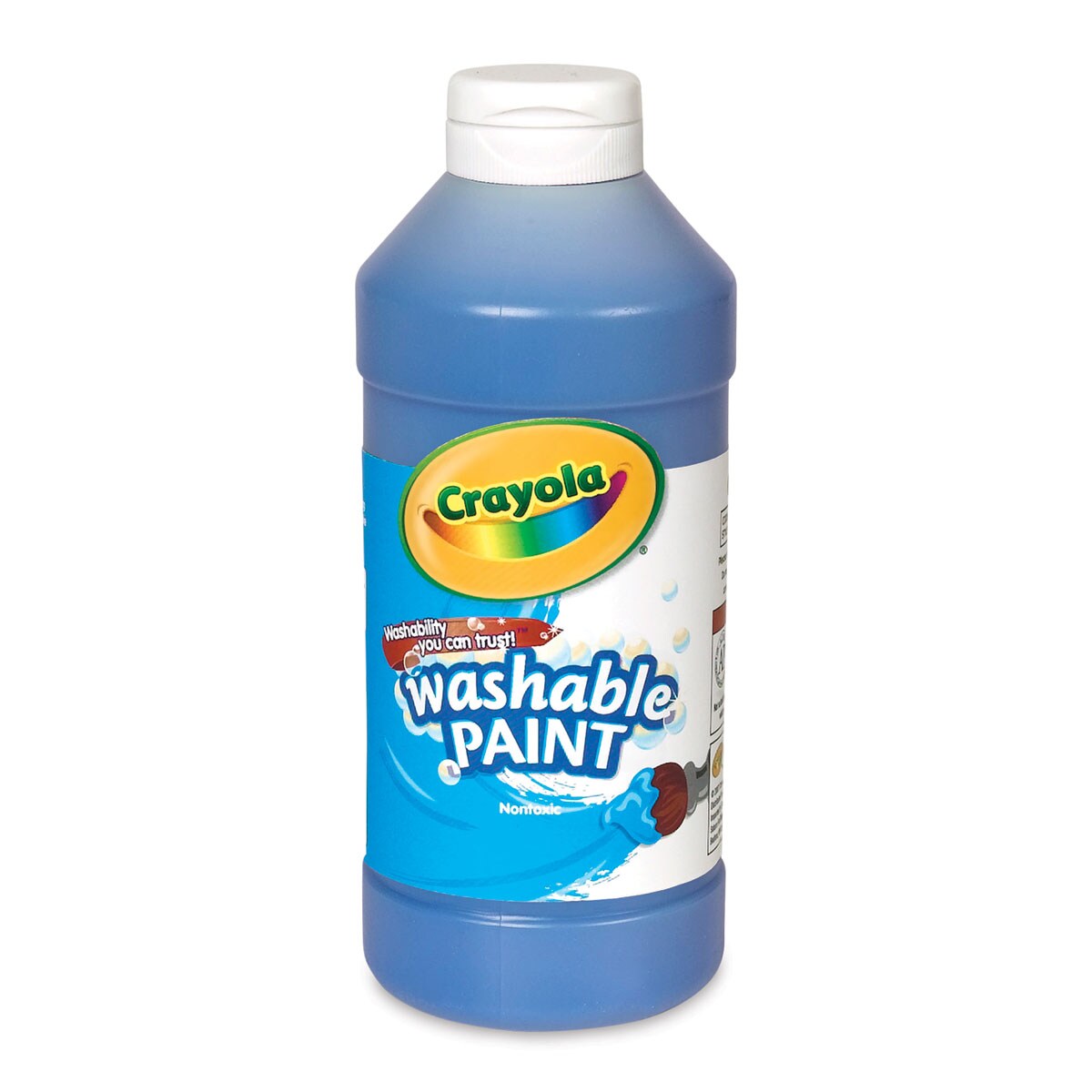 Crayola Washable Paint - Blue, 16 oz bottle