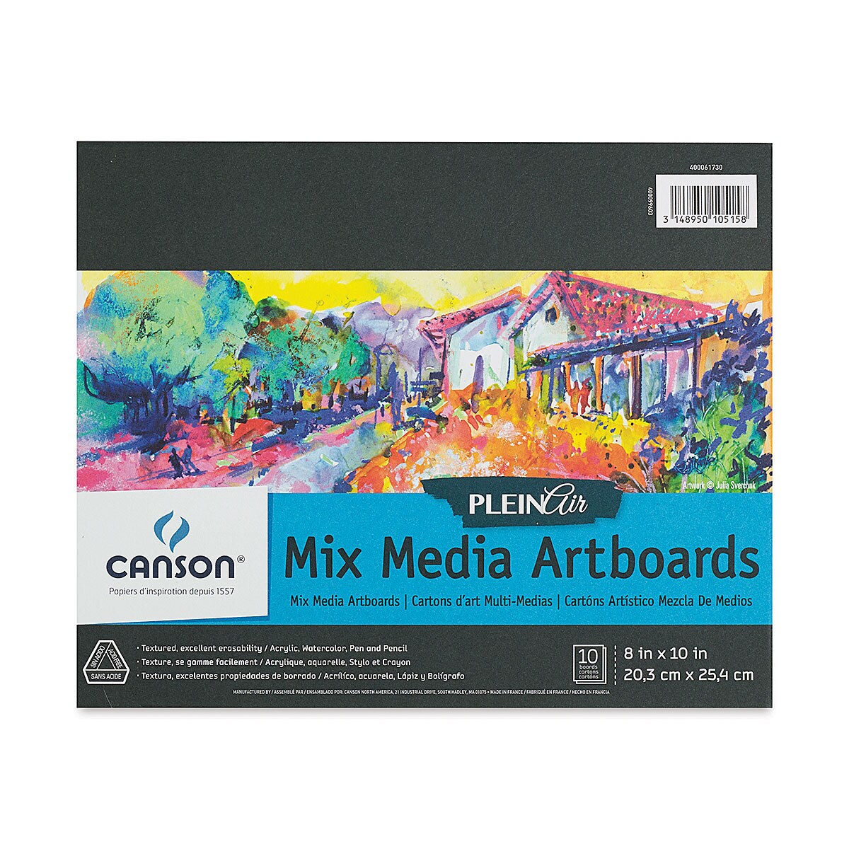 Canson Plein Air Mix Media Artboard Pad - 8&#x22; x 10&#x22;