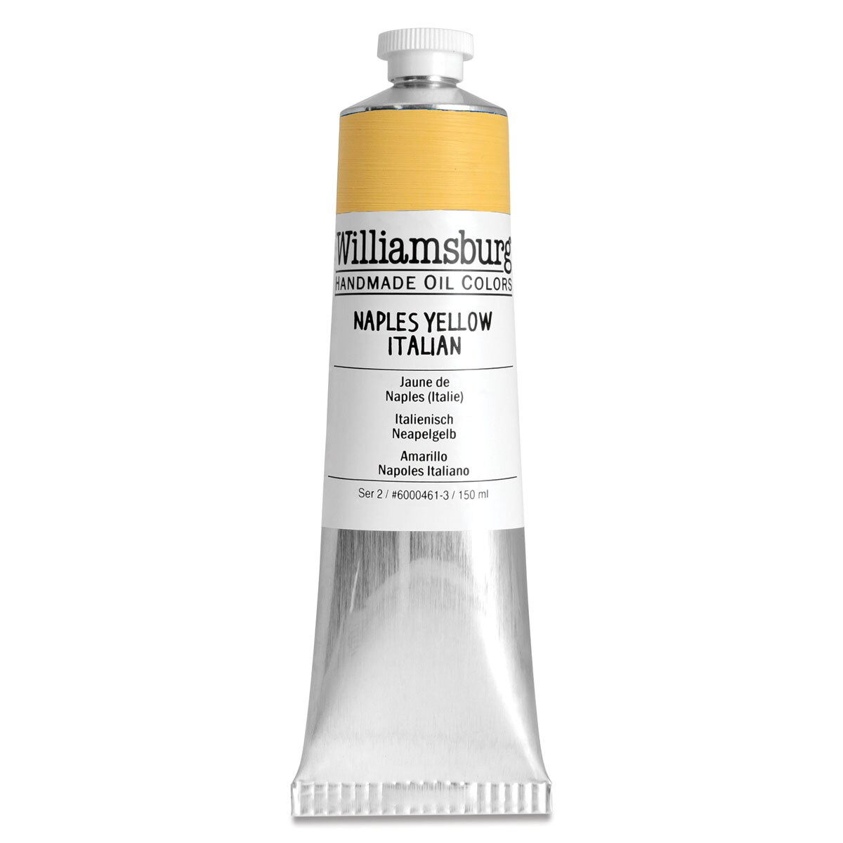 Williamsburg Handmade Oil Paints - Naples Yellow Italian, 150 ml tube