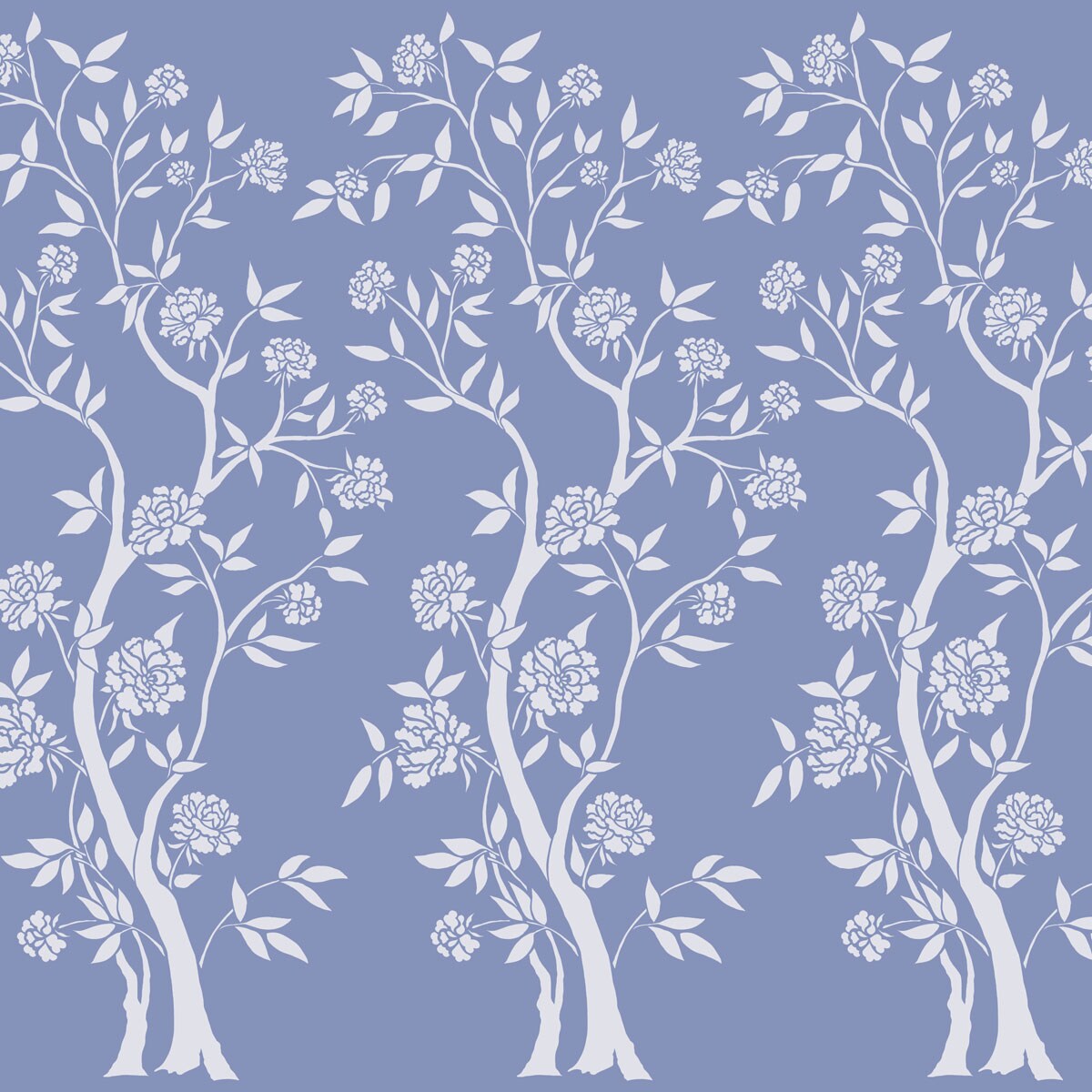 Chinoiserie Rose Tree Wall Stencil | 3733 by Designer Stencils | Animal & Nature Stencils |