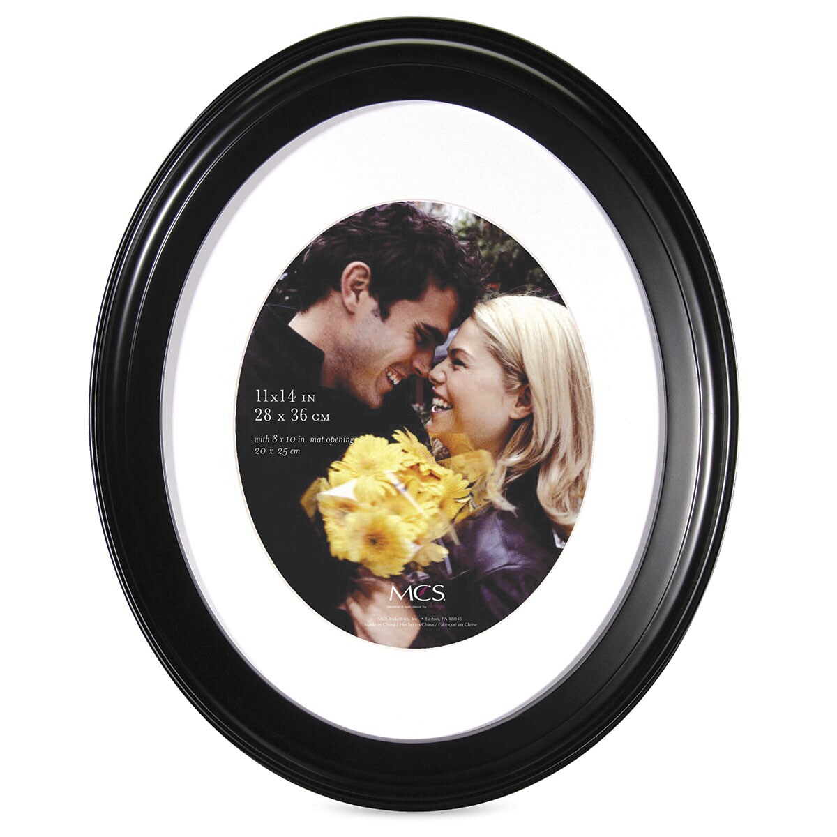 MCS Oval Portrait Frame - Black, 11&#x22; x 14&#x22;