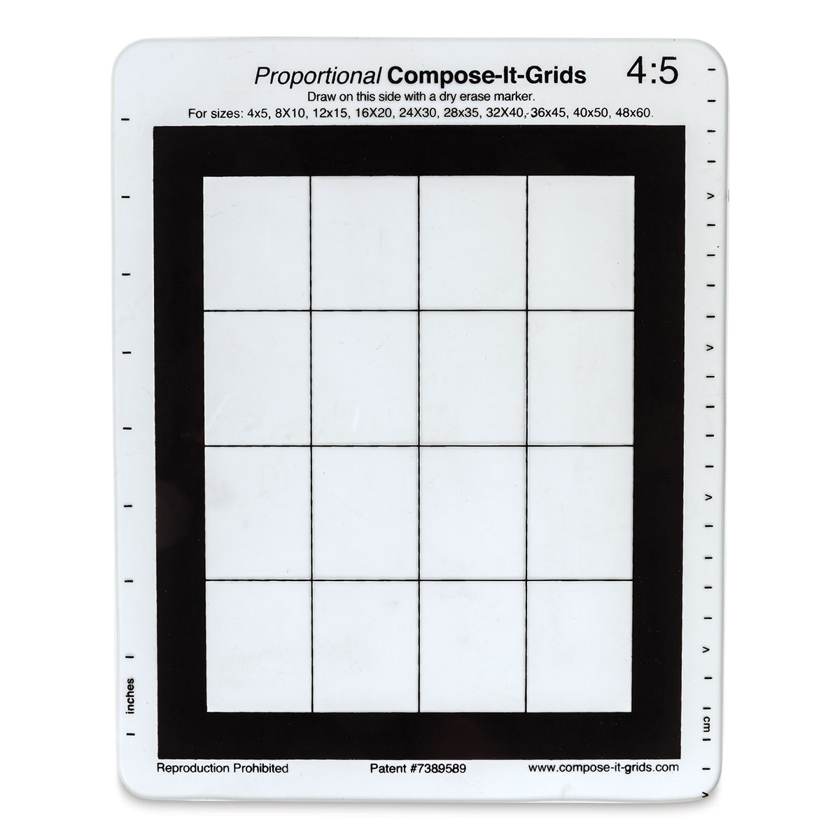 Compose It Grid - 8&#x22; x 10&#x22;, Single Grid, 4:5