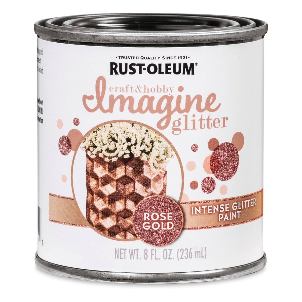 Rust-Oleum Imagine Intense Glitter Paint - Rose Gold, 8 oz
