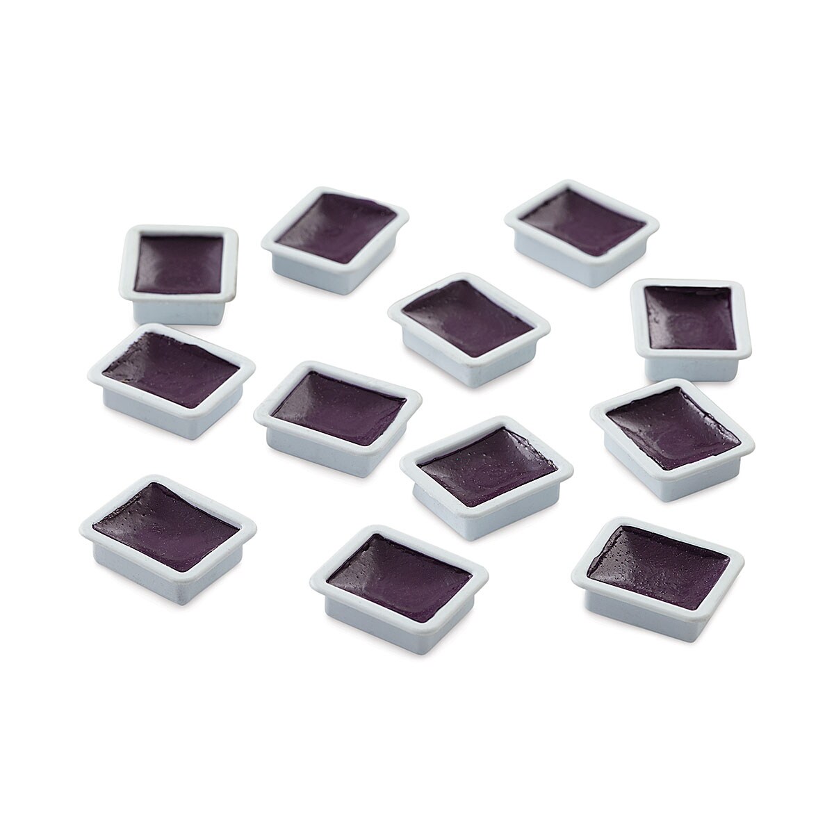 Prang Watercolor Refills - Square, pkg of 12 Red-Violet, Half Pans