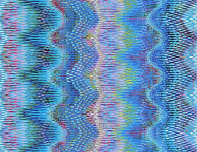 Starlight Splendor Wavelength Turquoise By RJR Cotton Fabric Sold by the yard