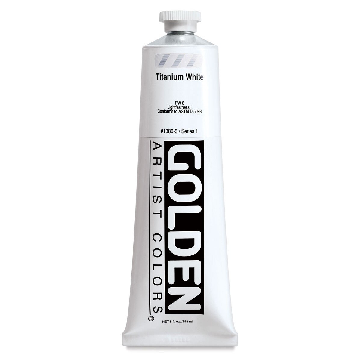 Golden Heavy Body Artist Acrylics - Titanium White, 5 oz Tube