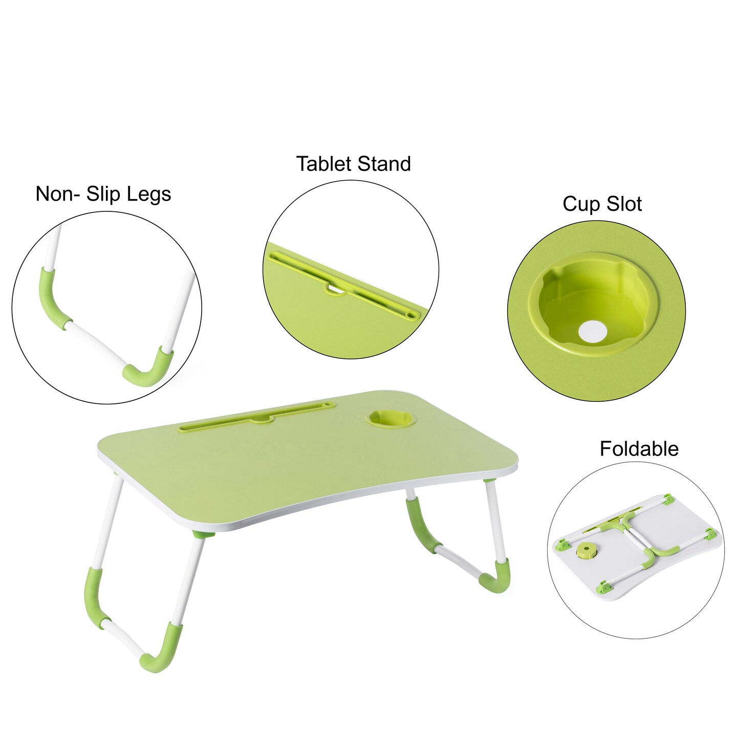 Bed Tray Laptop Foldable Table, Kids Lap Desk Homework Table