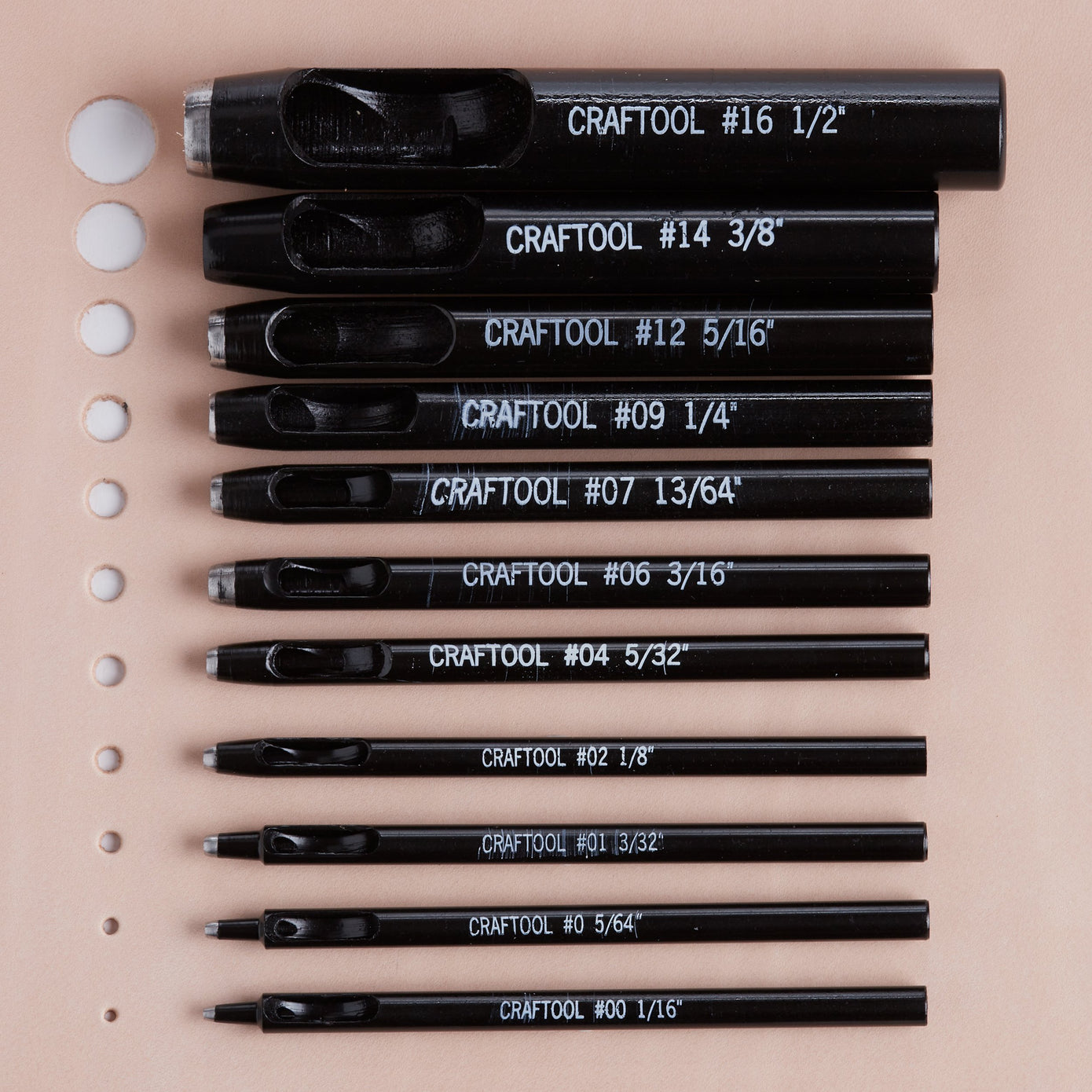 Tandy Leather Craftool Leather Drive Punch Size 9-1/4 (6.3 mm) 3777-09