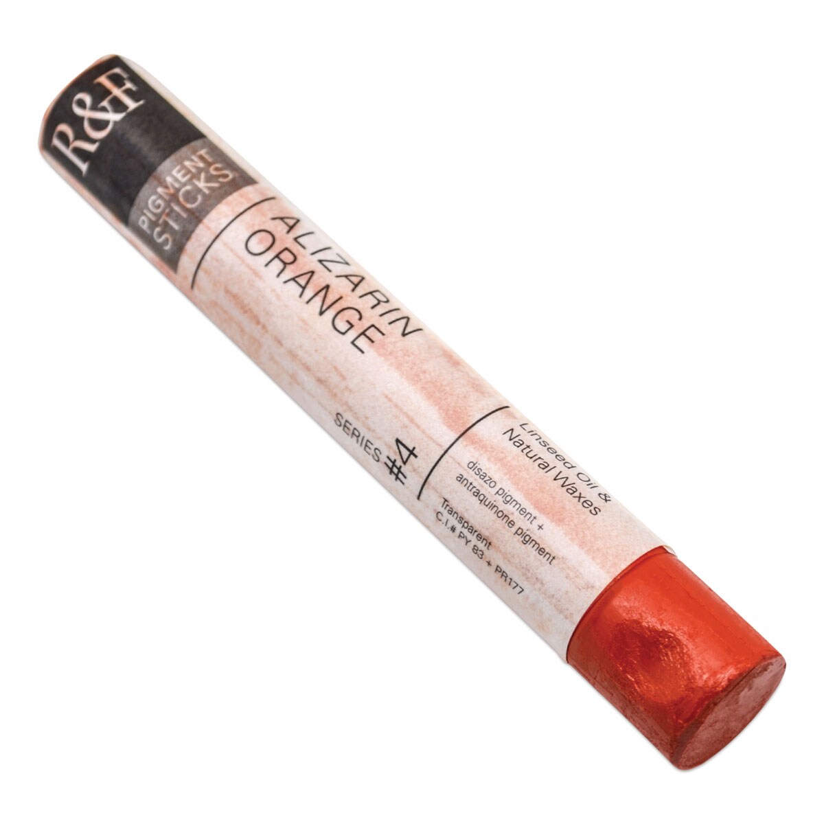 R&#x26;F Pigment Stick - Alizarin Orange, 38 ml stick