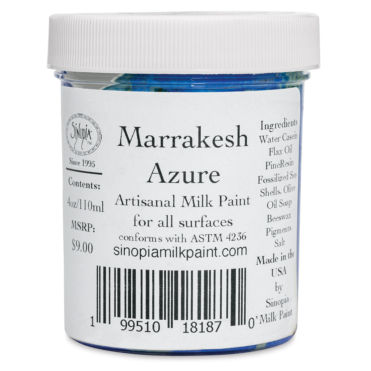 Sinopia Milk Paint - Marrakesh Azure, 4 oz