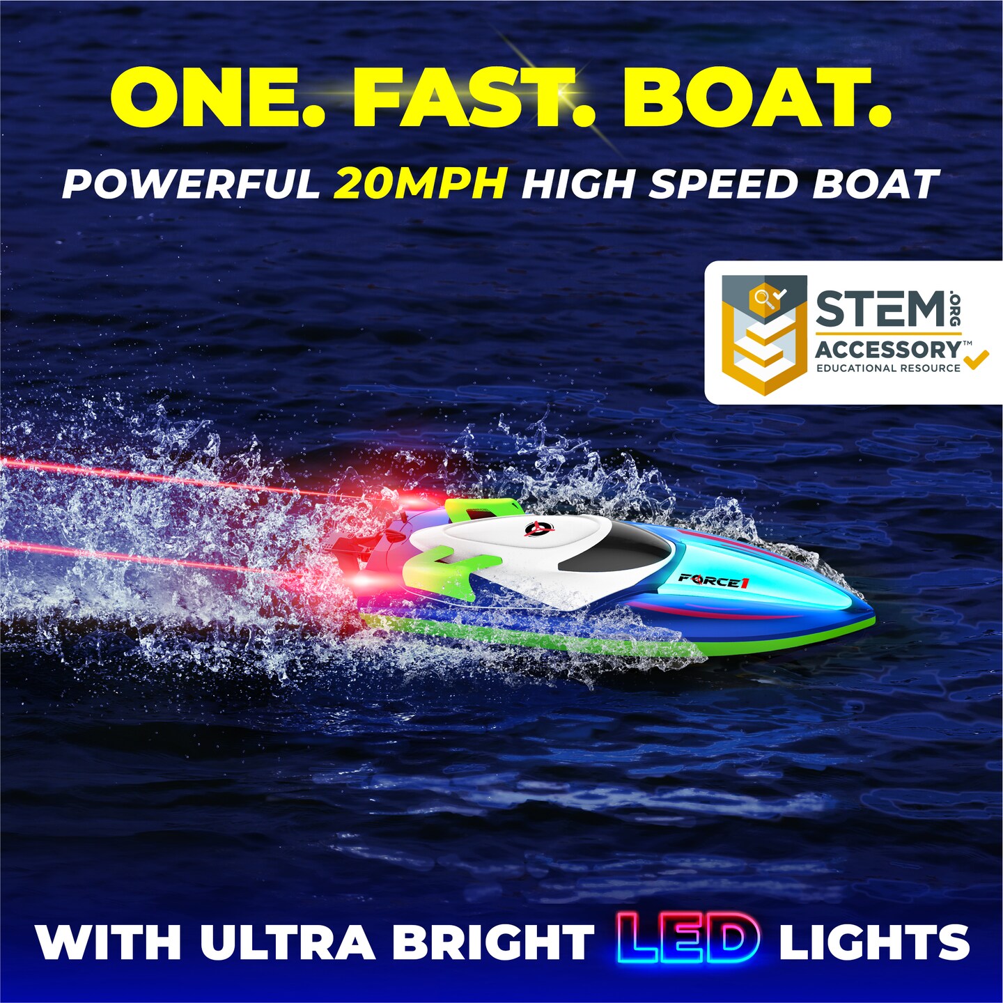 Force1 Velocity X H102 LED RC Boat