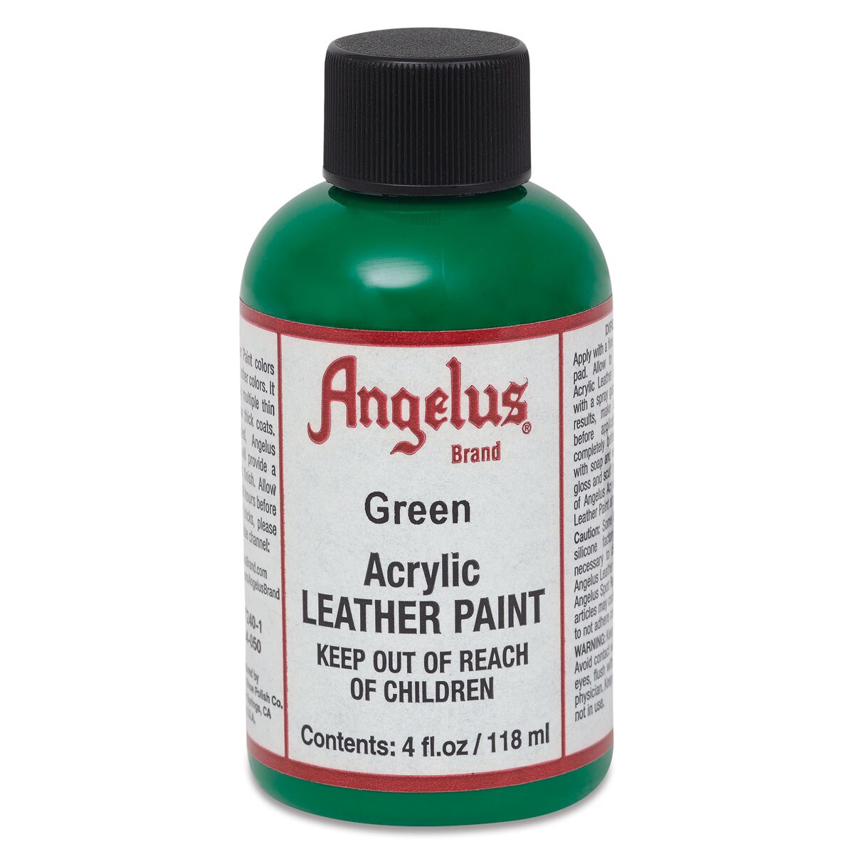 Angelus Acrylic Leather Paint - Green, 4 oz