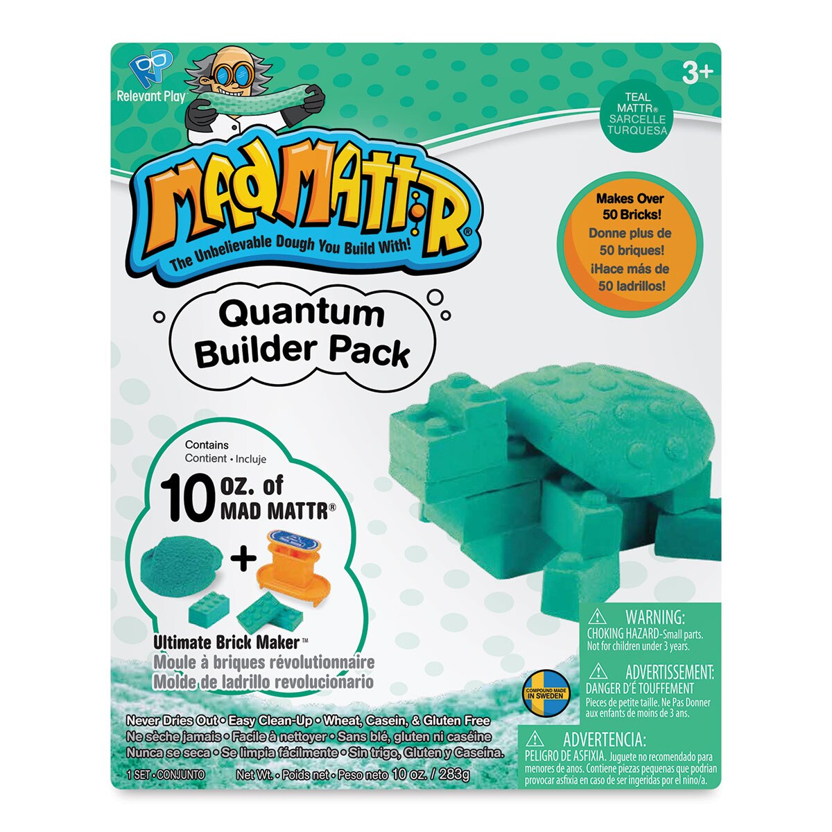 Mad Mattr Quantum Builder Pack - Teal, 10 oz
