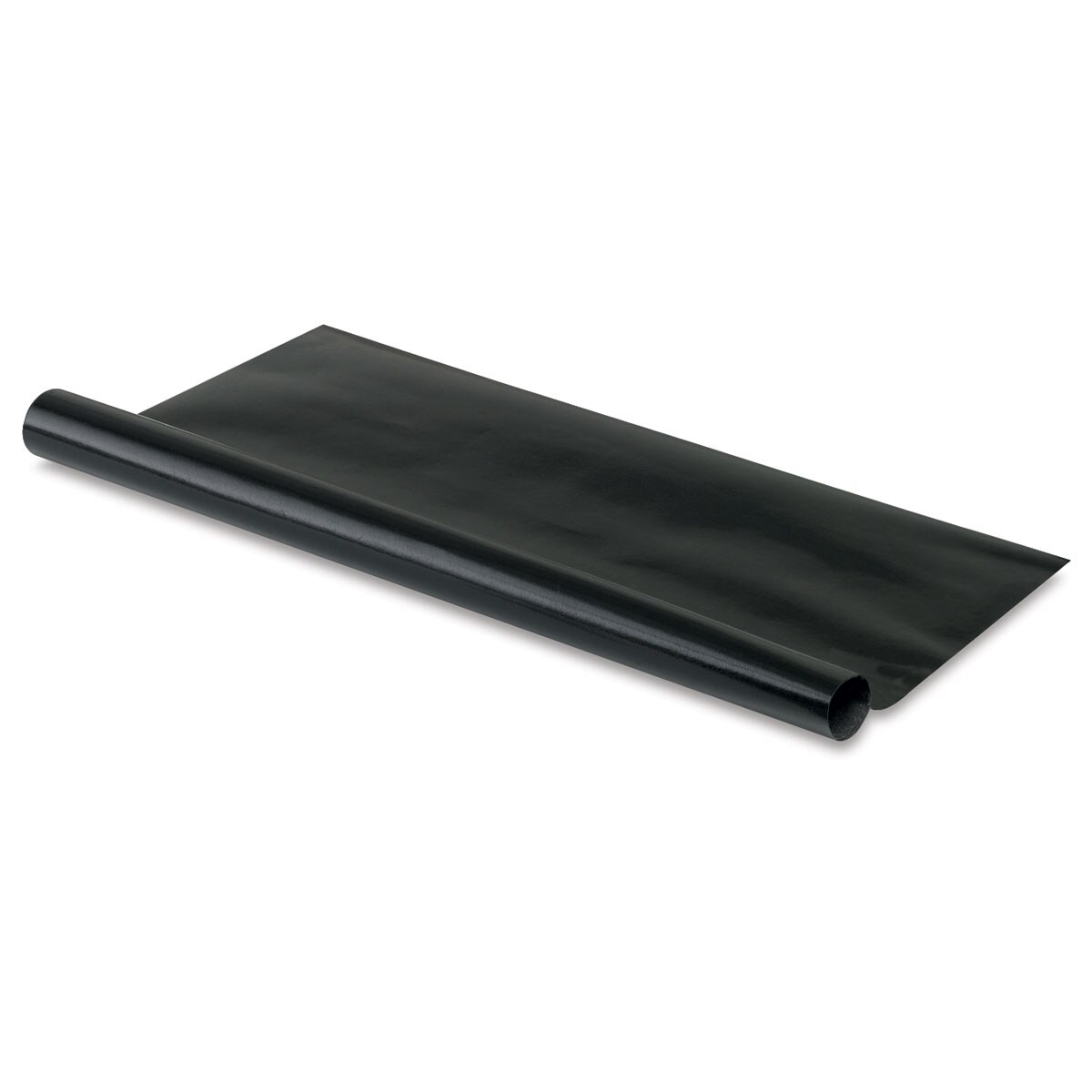 Lineco Leather Book Cloth - 17&#x22; x 19&#x22;, Gloss Black, Rolled Sheet