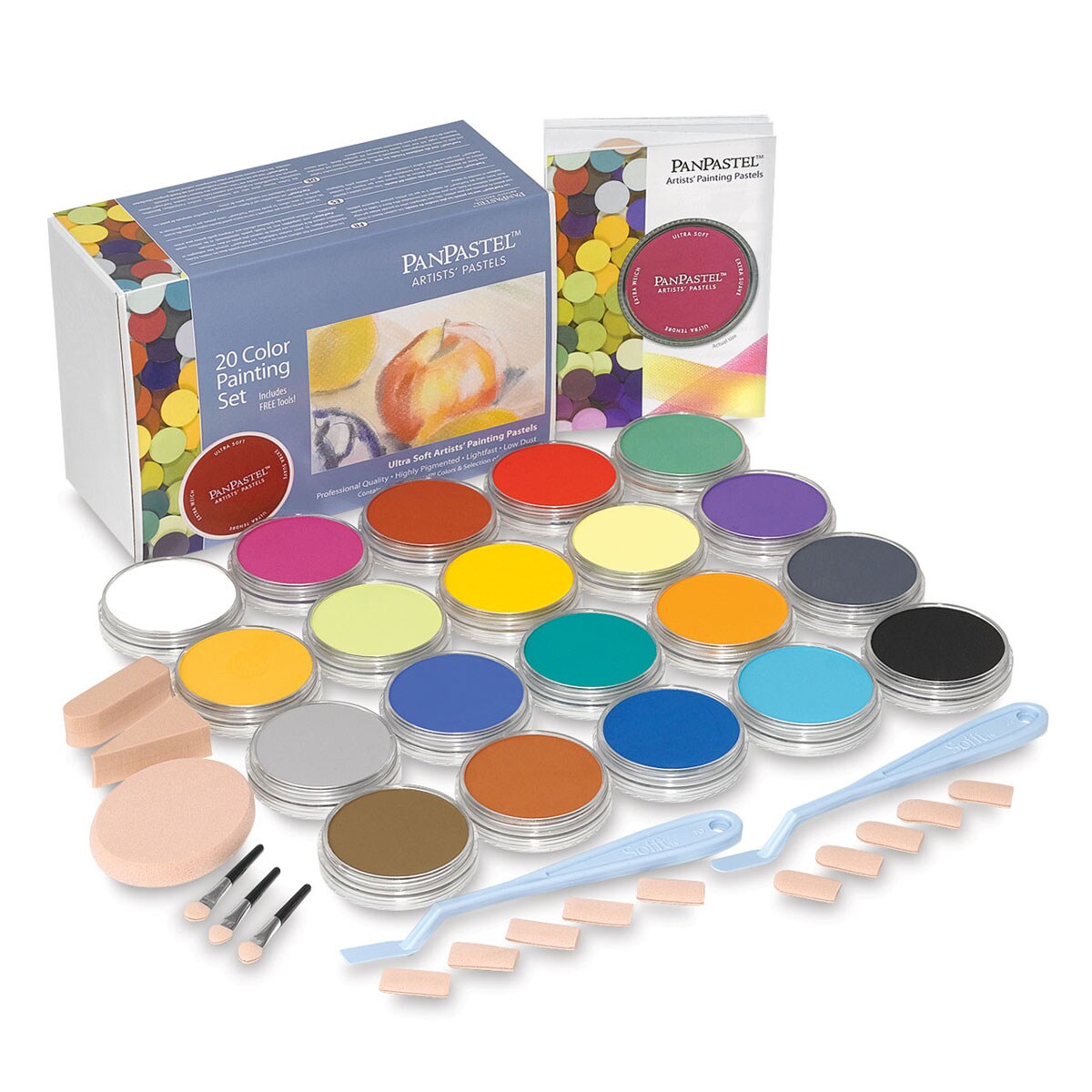 PanPastel Artists&#x2019; Painting Pastels Set - Painting Colors, Set of 20