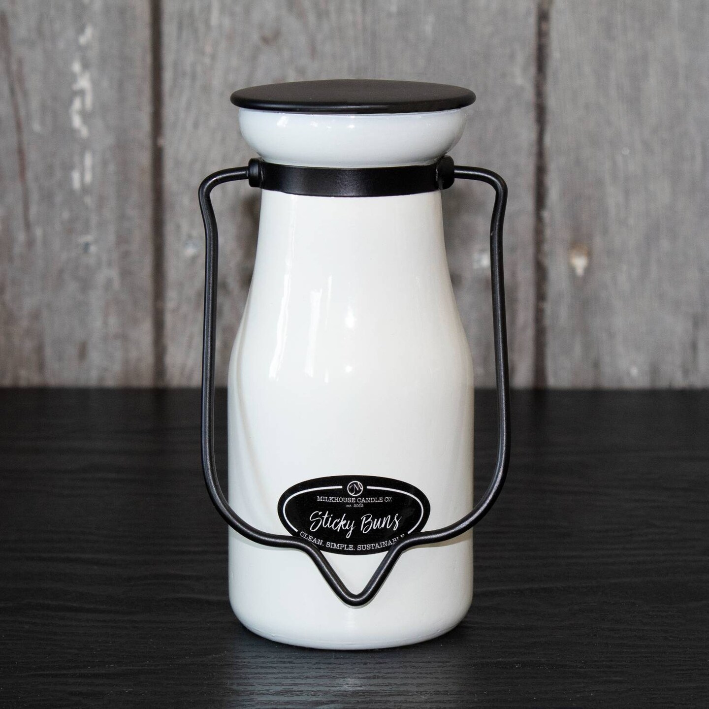 Milkhouse Candle Company, Creamery Collection, Scented Soy Candle: Milkbottle, Sticky Buns, 8oz