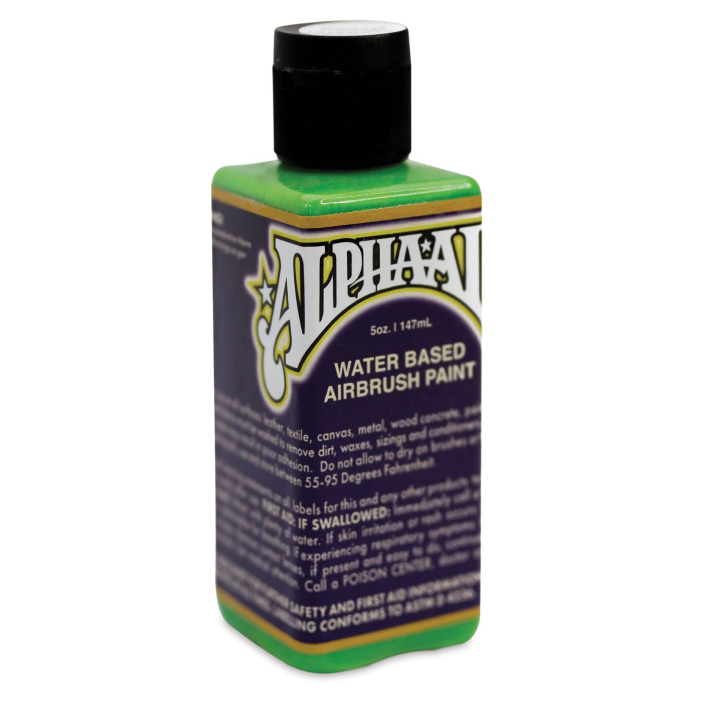 Alpha6 AlphaAir Airbrush Ready Paint - Monster Green, 5 oz, Bottle