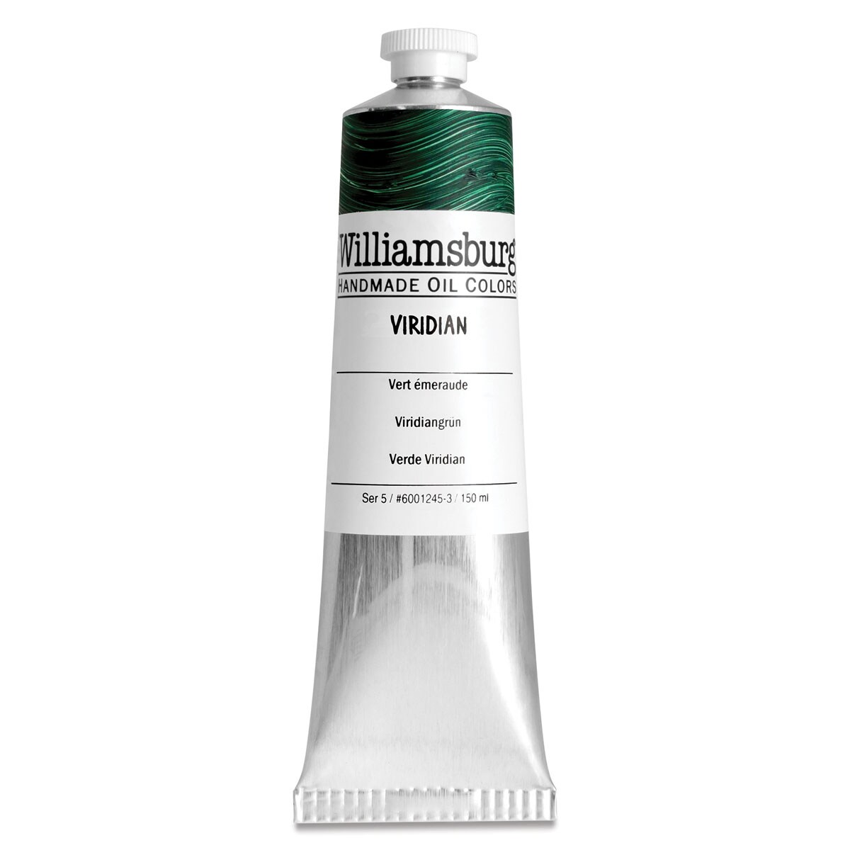 Williamsburg Handmade Oil Paint - Viridian Green, 150 ml tube