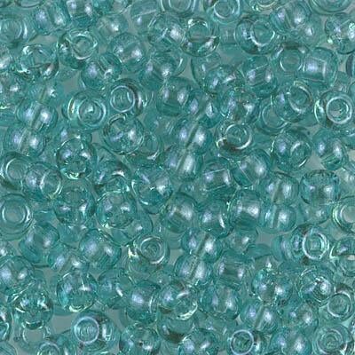 Miyuki 6 Round Seed Bead, 6-2445, Transparent Sea Foam Luster