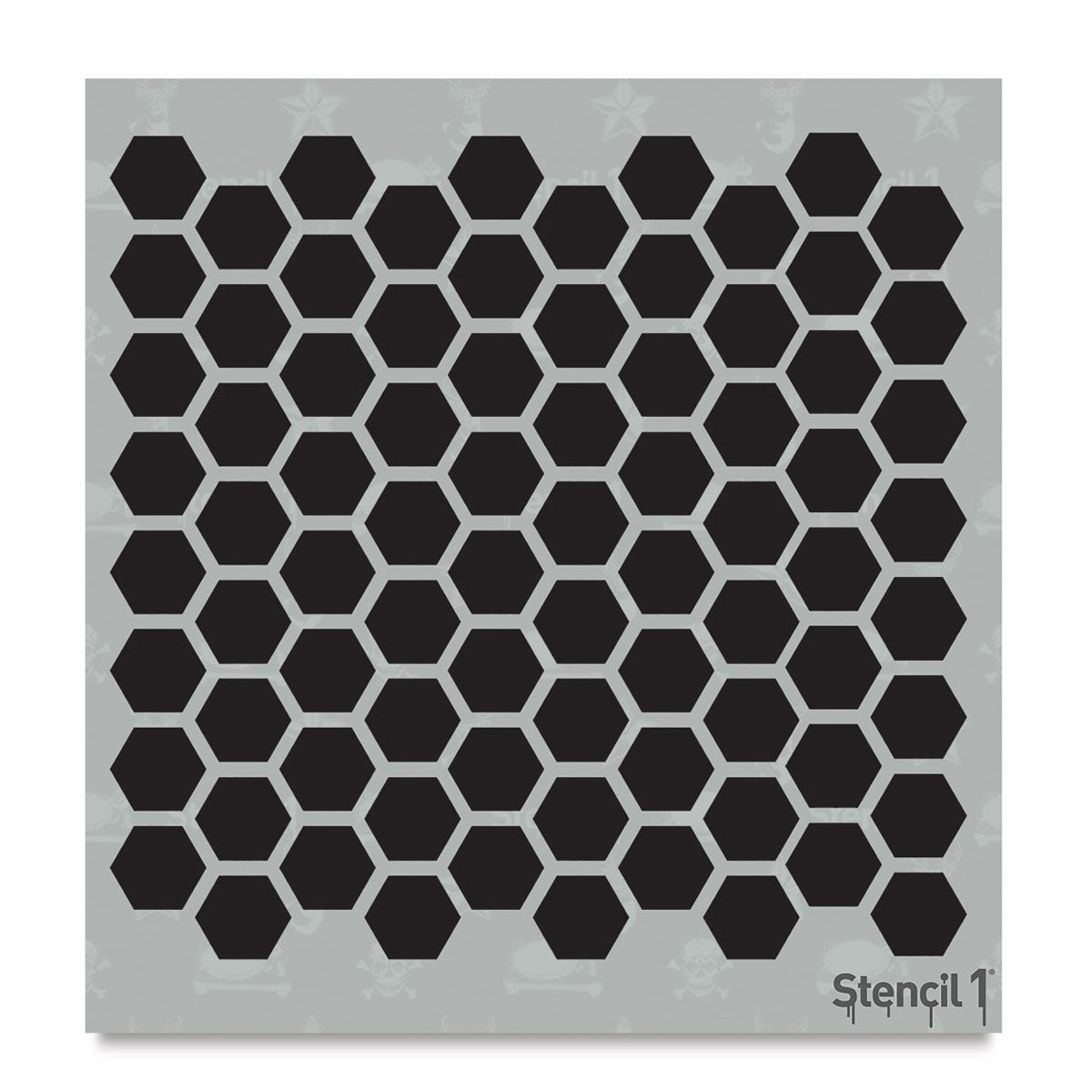 Stencil1 Stencil - Hexagon, Repeat Pattern, 5-3/4&#x22; x 6&#x22;