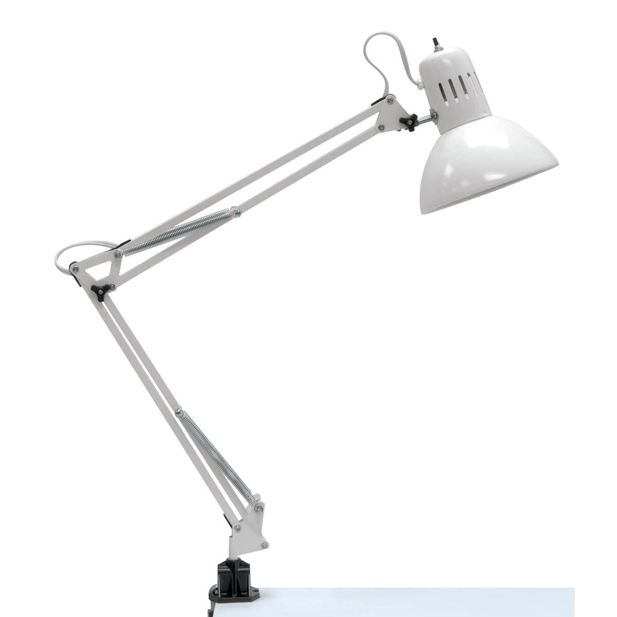 Studio Designs Swing Arm Lamp - White, Bulb included