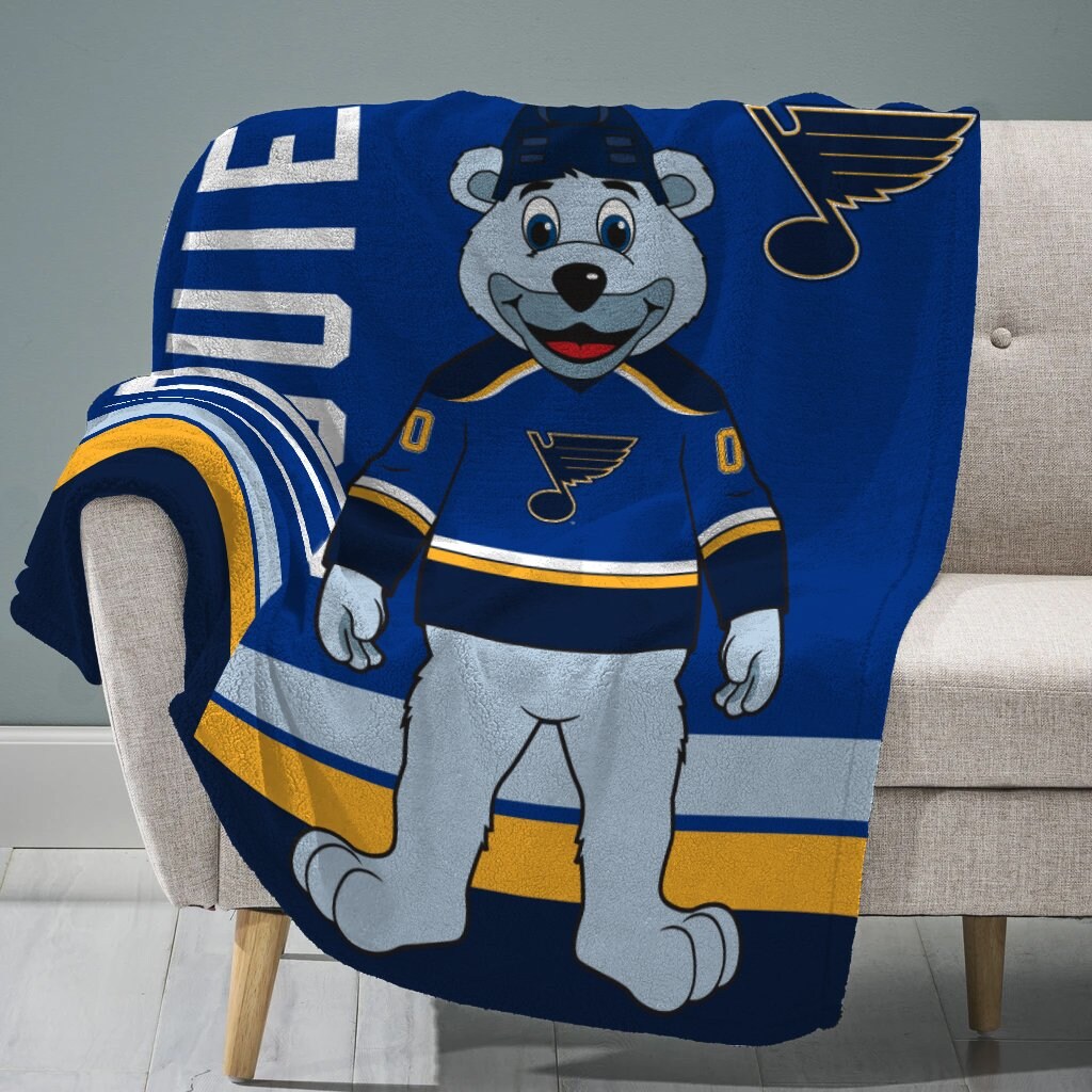 Sleep Squad St. Louis Blues Louie 60” x 80” Rachel Plush Hockey Blanket