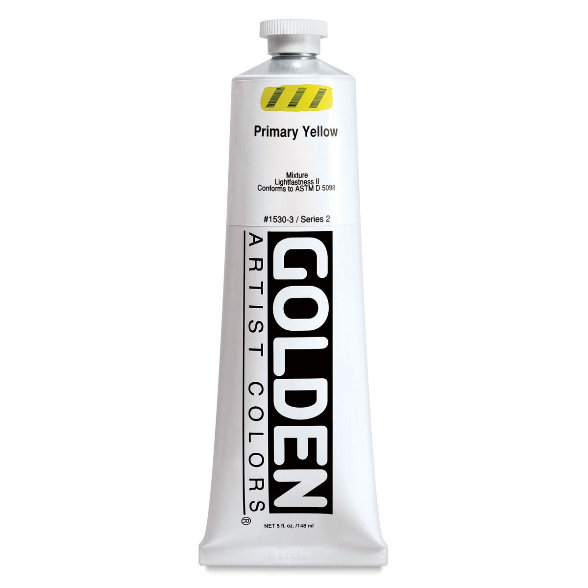 Golden Heavy Body Artist Acrylics - Primary Yellow, 5 oz Tube