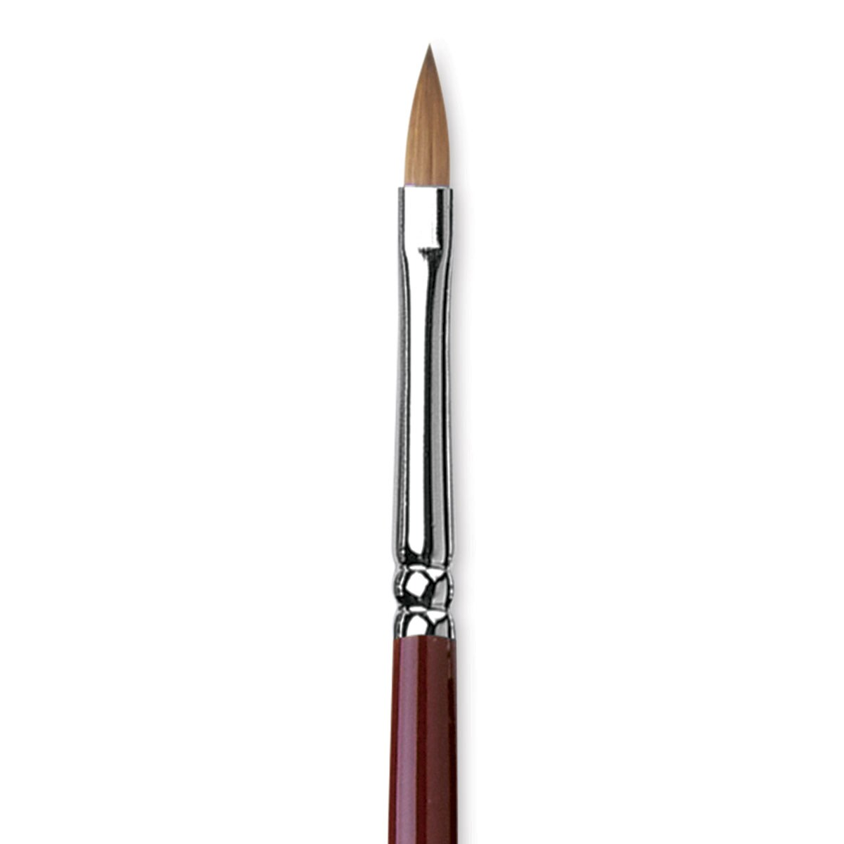 Da Vinci Kolinsky Red Oil Sable Brush - Filbert, Long Handle, Size 4