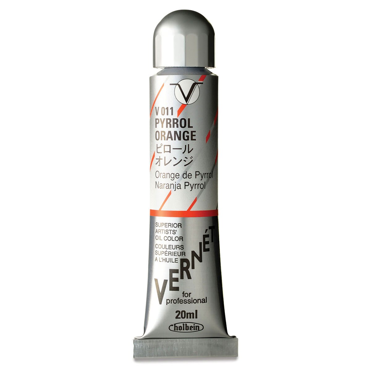 Holbein Vern&#xE9;t Superior Artists&#x27; Oil Color - Pyrrol Orange, 20 ml tube