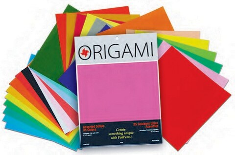 Assorted Solid Origami Papers