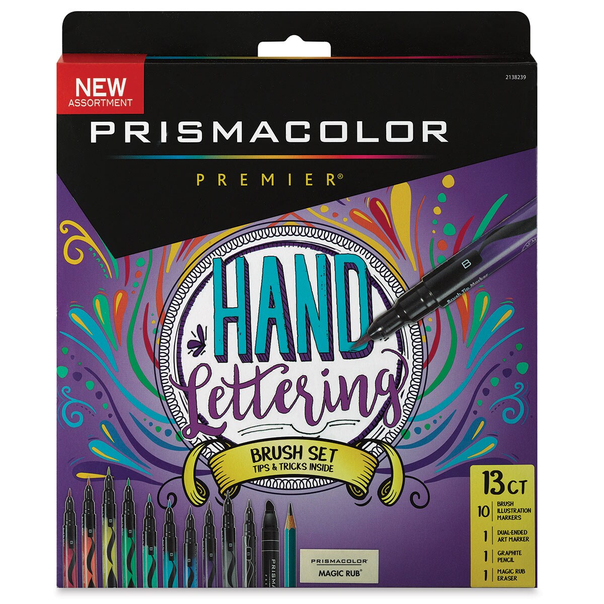 Prismacolor Hand Lettering Set - Brush, 13-Piece Set