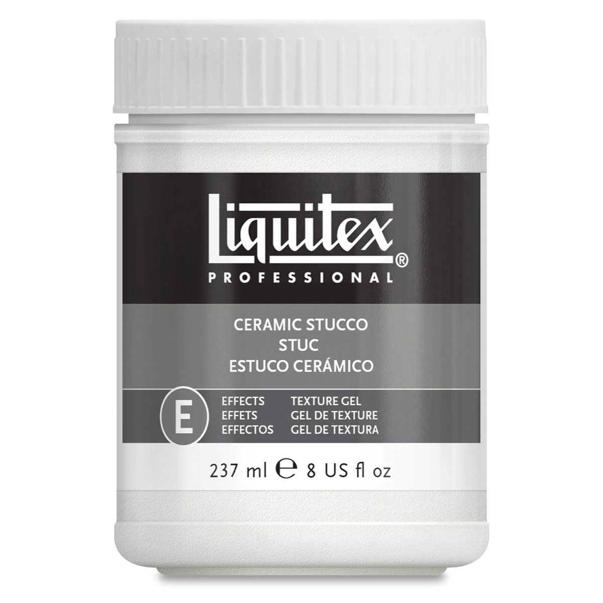 Liquitex Effects Ceramic Stucco Medium, 8 oz jar