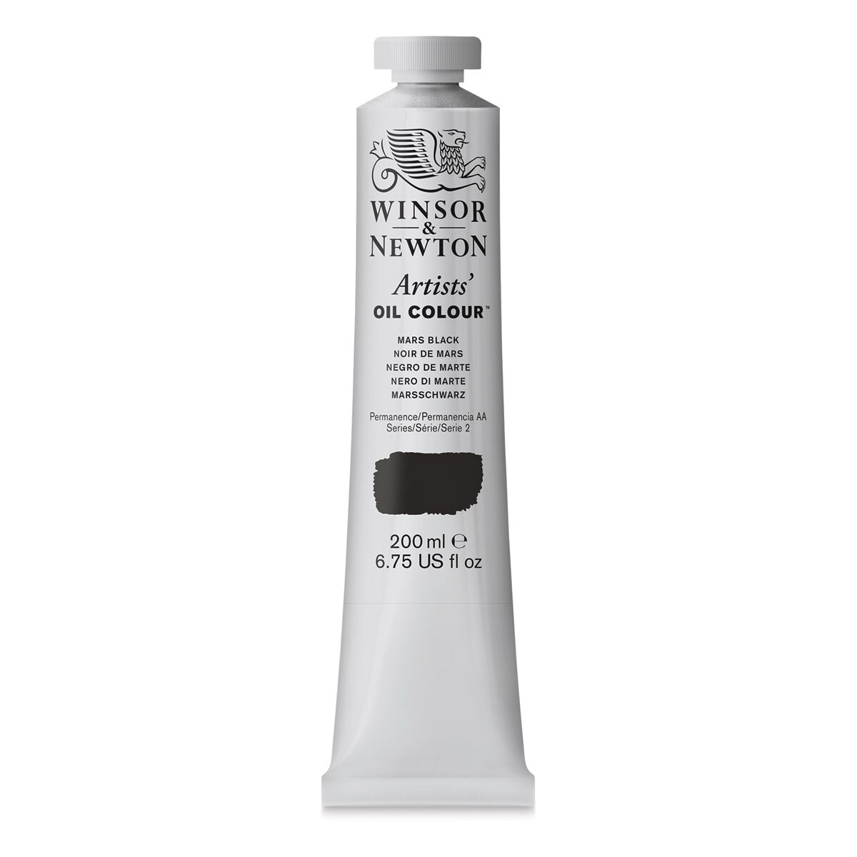 Winsor &#x26; Newton Artists&#x27; Oil Color - Mars Black, 200 ml, tube