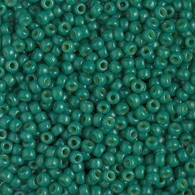 Miyuki 8 Round Seed Bead, 8-4477, Duracoat Dyed Opaque Spruce, 10 grams