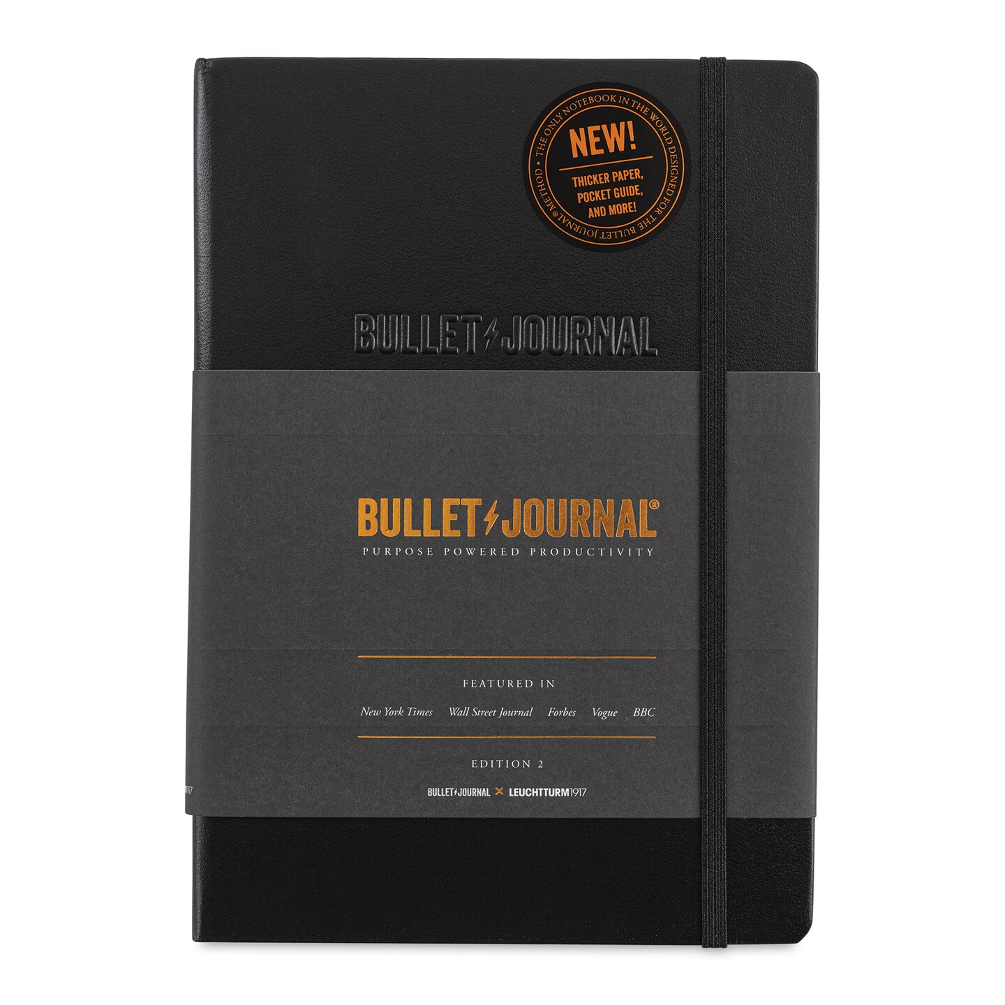 Leuchtturm1917 Bullet Journal Edition 2 - Black, 6&#x22; x 8&#x22;