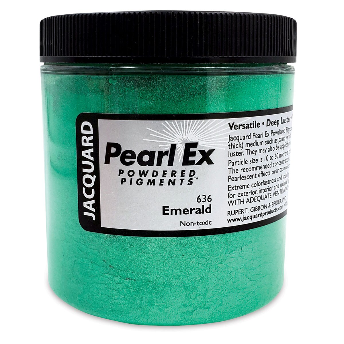 Jacquard Pearl-Ex Pigment - 4 oz, Emerald, Jar