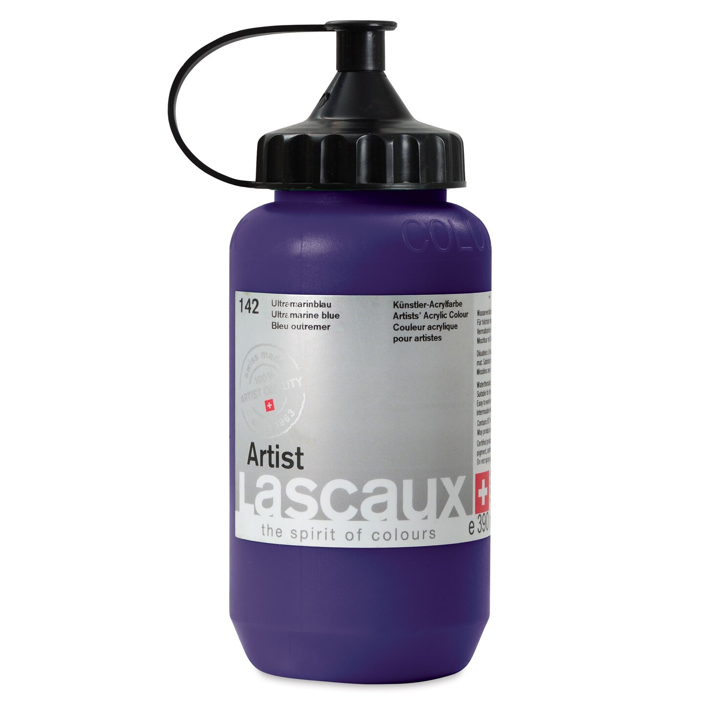 Lascaux Artist Acrylics - Ultramarine Blue, 390 ml Tube