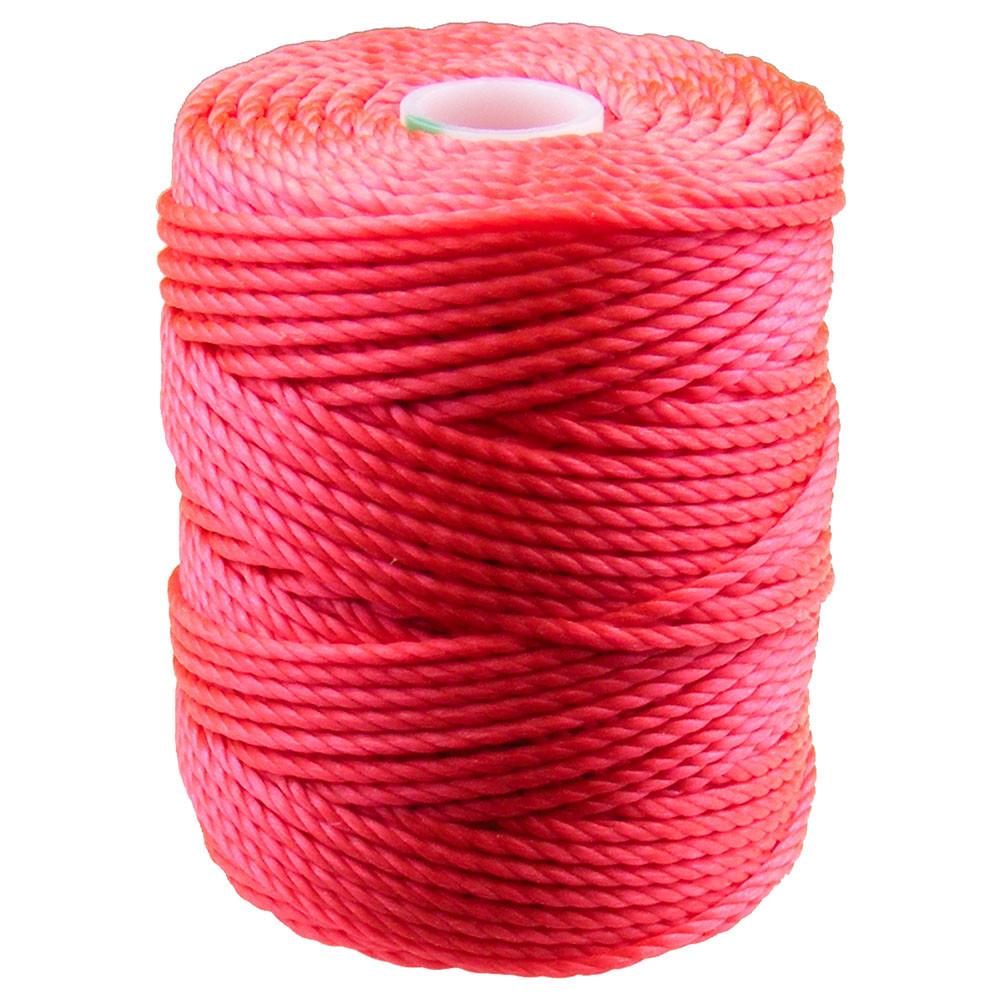 C-Lon Tex 400 Heavy Weight Bead Cord, Poinsetta ,1.0mm, 36 Yard Spool