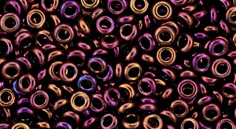 Toho Demi Round 8/0 Seed Bead, Higher-Metallic Amethyst, TN-08-502